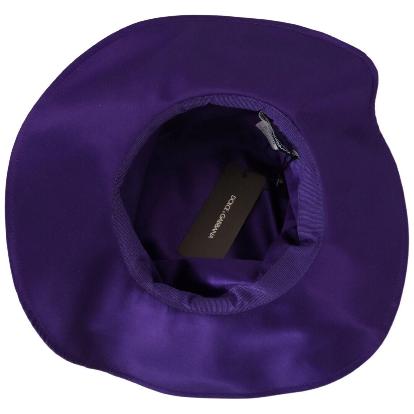 Dolce & Gabbana Purple Silk Stretch Top Hat HAT9409 - 5