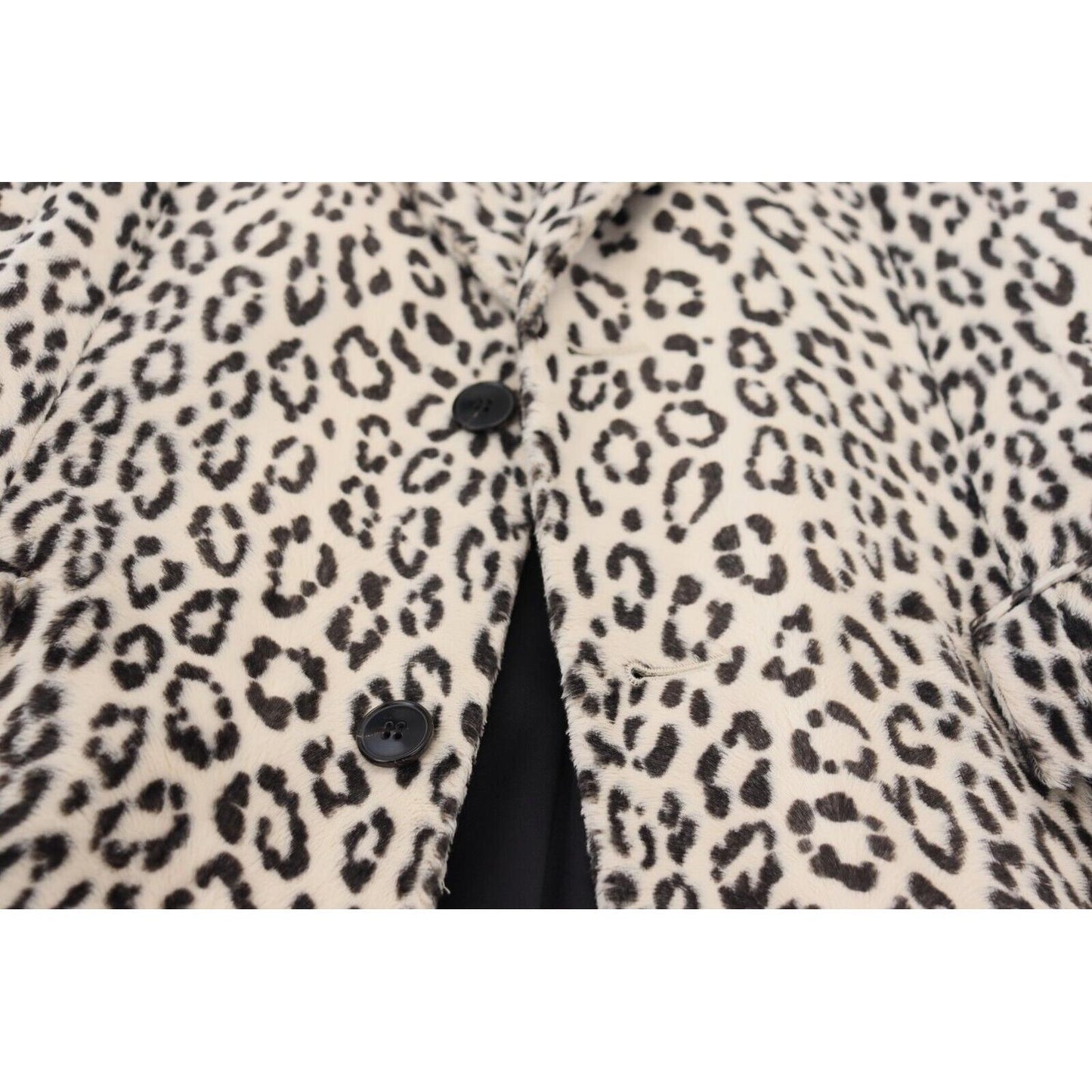 Dolce & Gabbana Elegant White Slim-Fit Blazer Dolce & Gabbana Gray