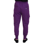 Dolce & Gabbana Purple Cotton Cargo Sweatpants Jogging Pants PAN74243 - 52