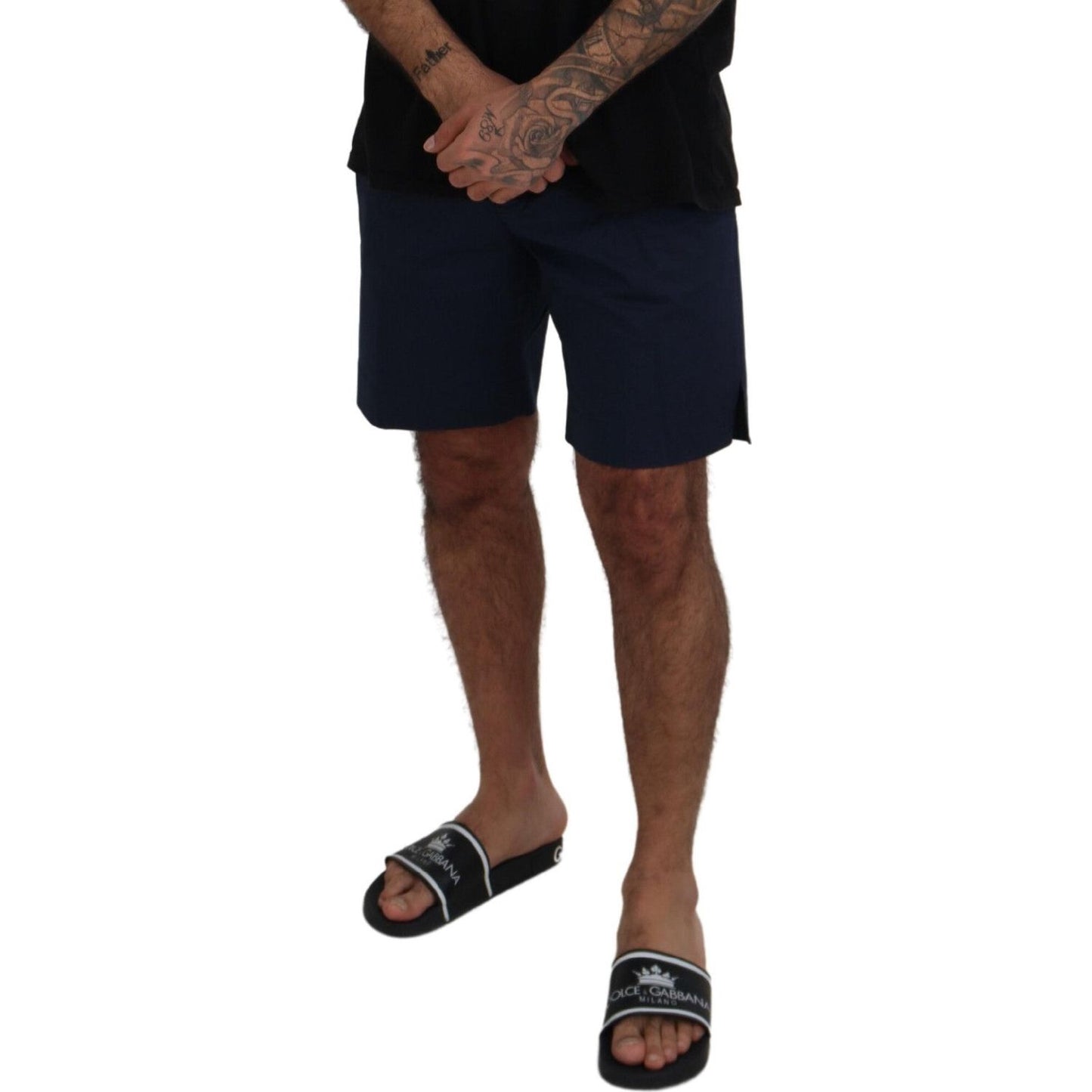 Dolce & Gabbana Elegant Blue Chino Shorts Dolce & Gabbana Black