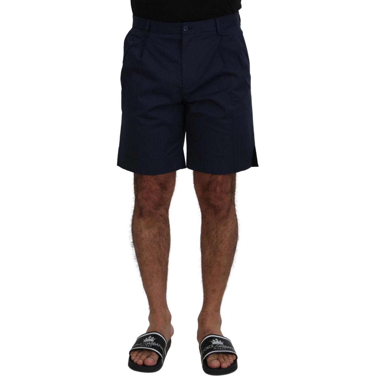 Dolce & Gabbana Elegant Blue Chino Shorts Dolce & Gabbana Black