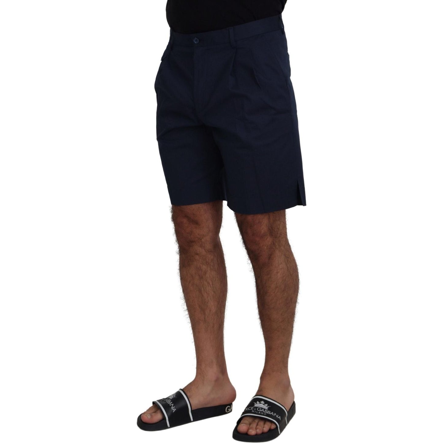 Dolce & Gabbana Elegant Blue Chino Shorts Dolce & Gabbana Black