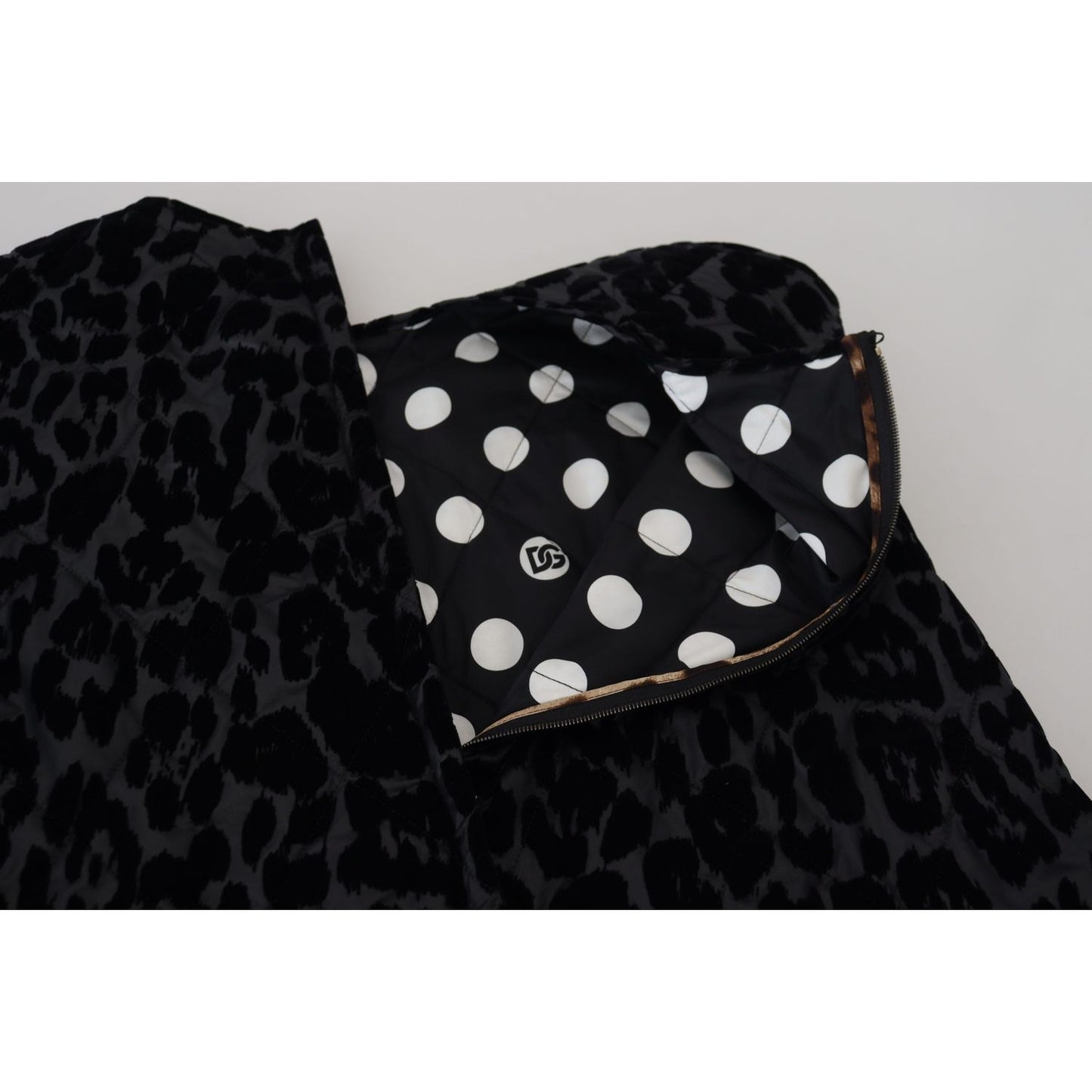 Dolce & Gabbana Elegant Leopard Pattern Mini Shift Dress Dolce & Gabbana Gray