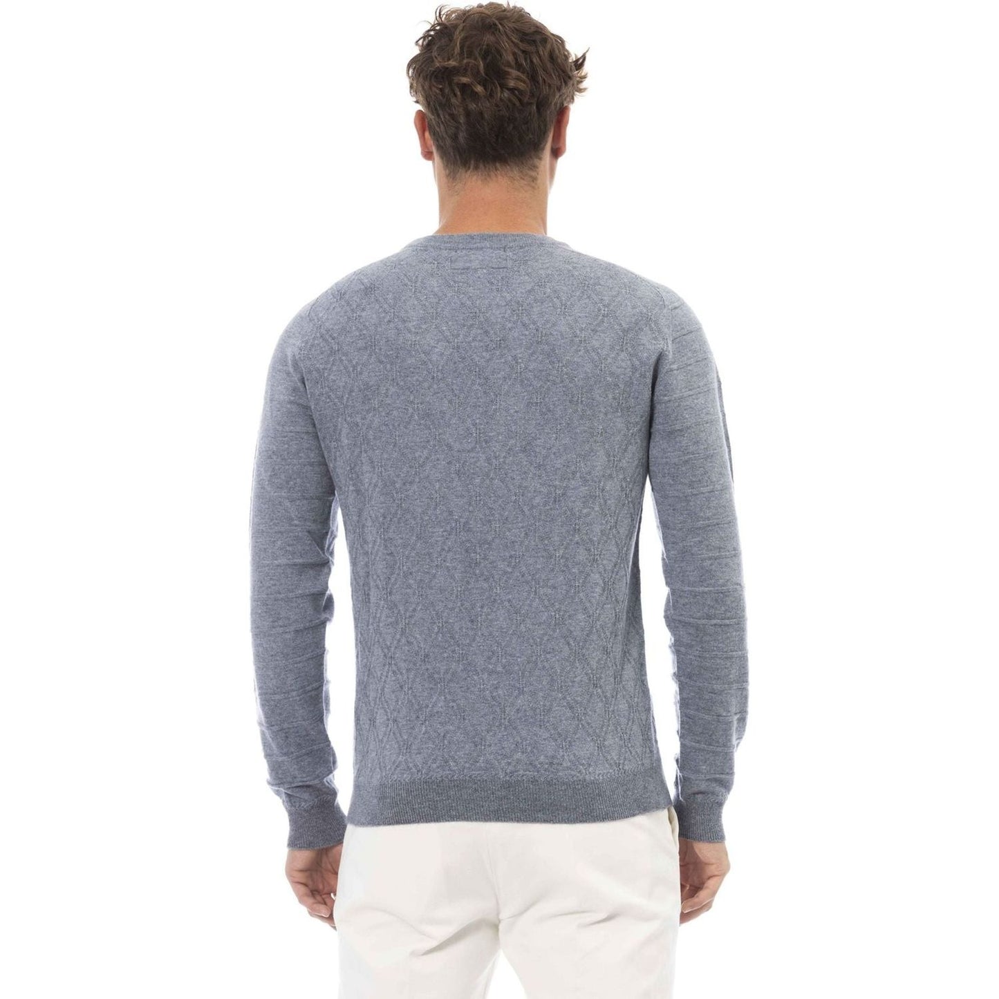 Alpha Studio Sweaters Sweaters Alpha Studio Light Slate Gray