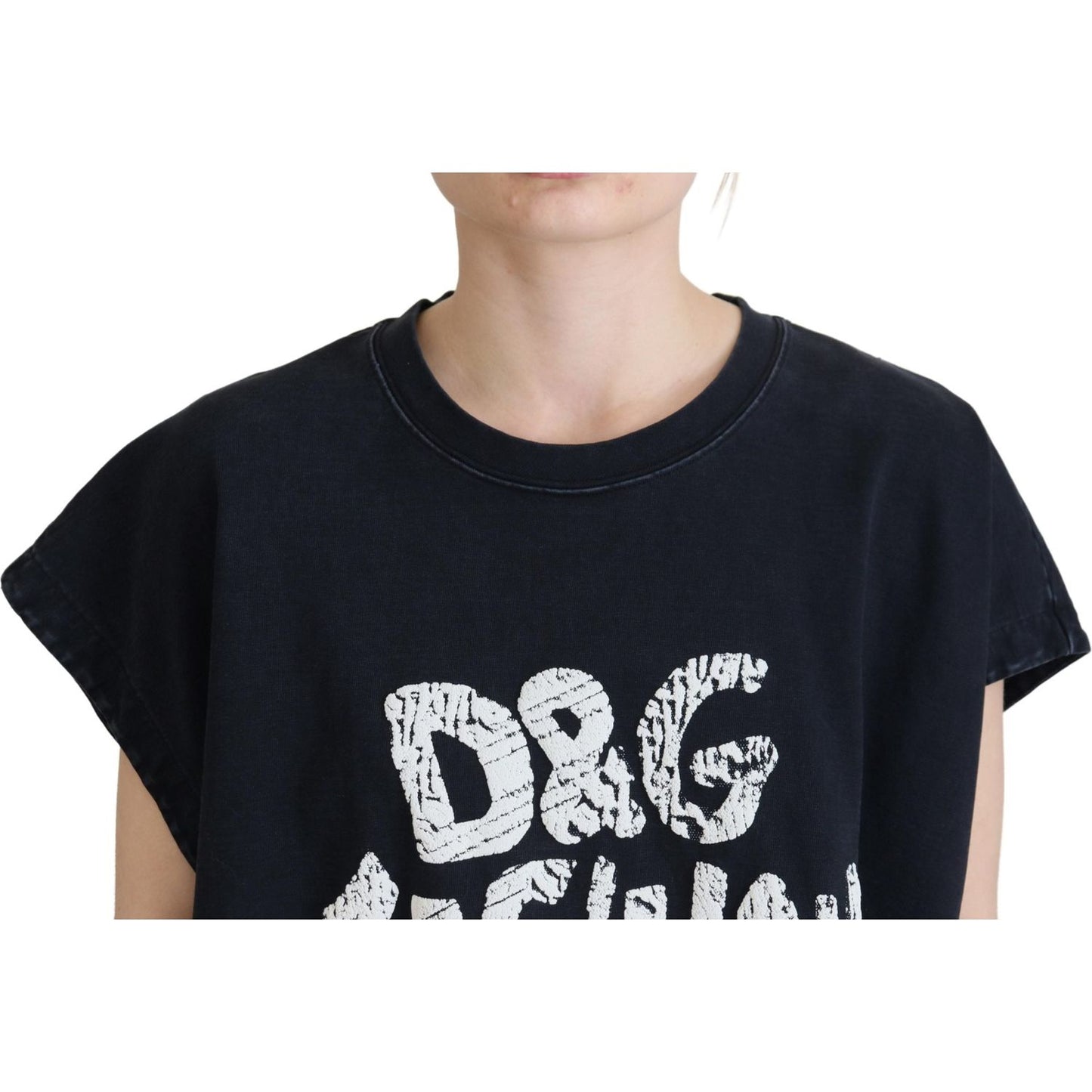 Dolce & Gabbana Elegant Cotton Round Neck Tee with Print Dolce & Gabbana Gray
