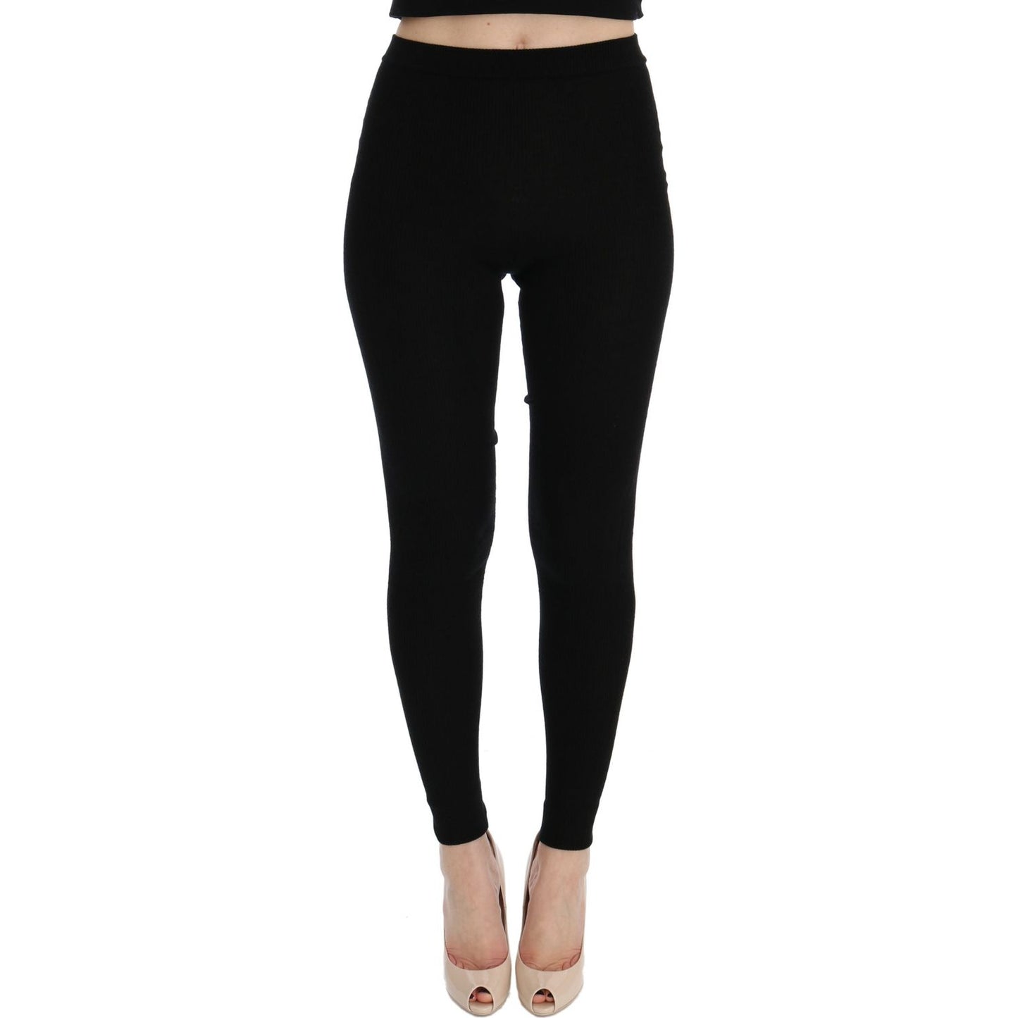 Dolce & Gabbana Elegant Black Cashmere Pants Dolce & Gabbana Black