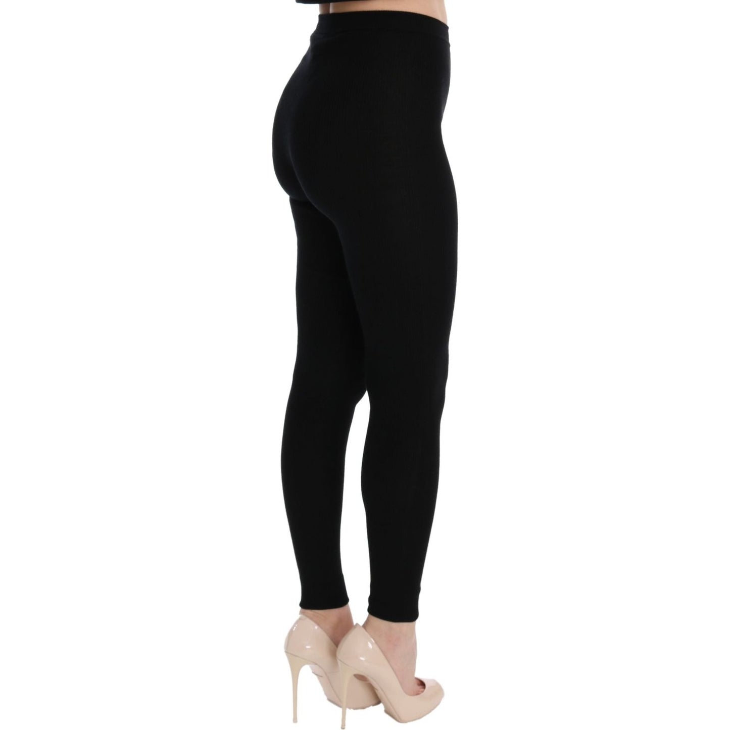 Dolce & Gabbana Elegant Black Cashmere Pants Dolce & Gabbana Black