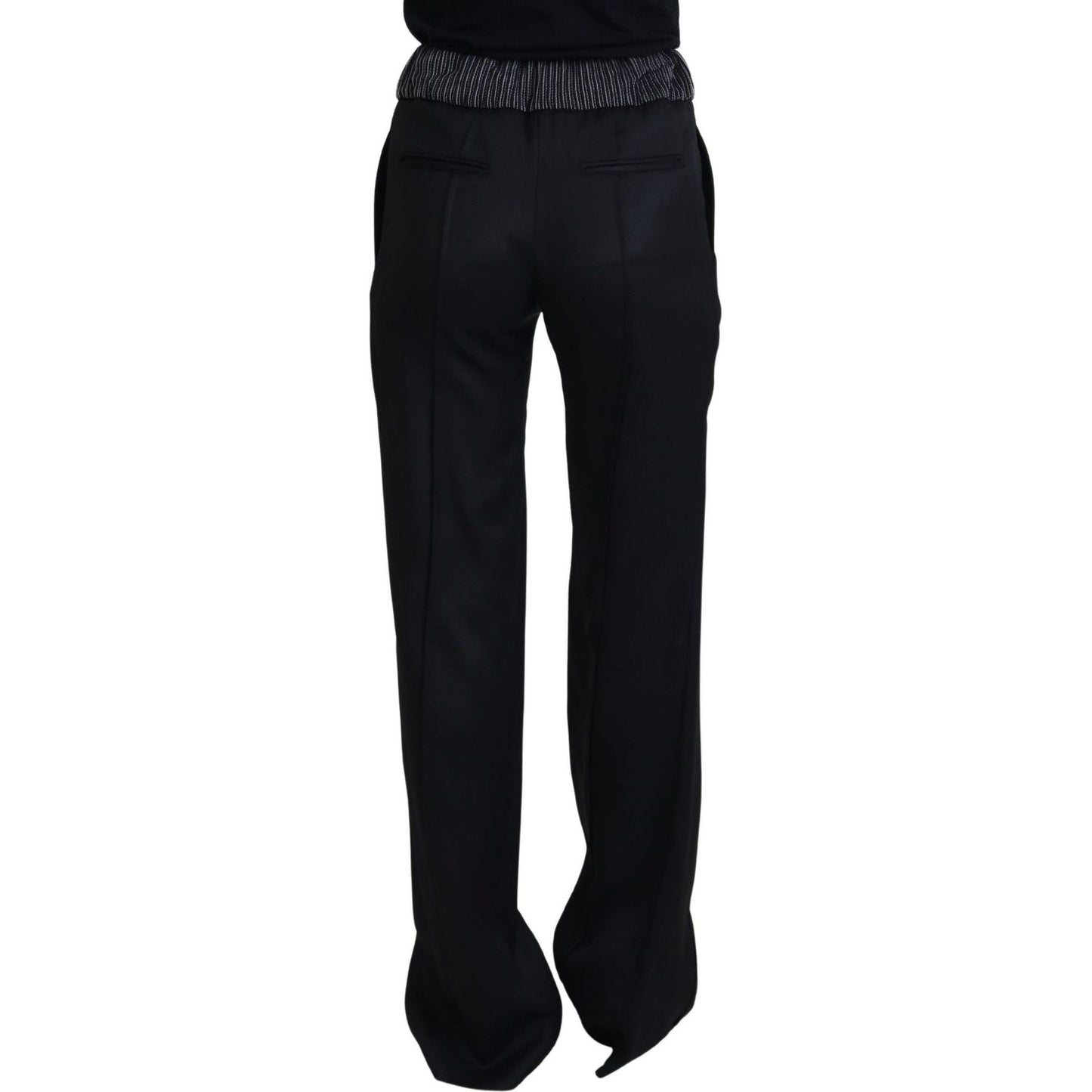 Dolce & Gabbana Elegant Black Cotton Pants Dolce & Gabbana Black