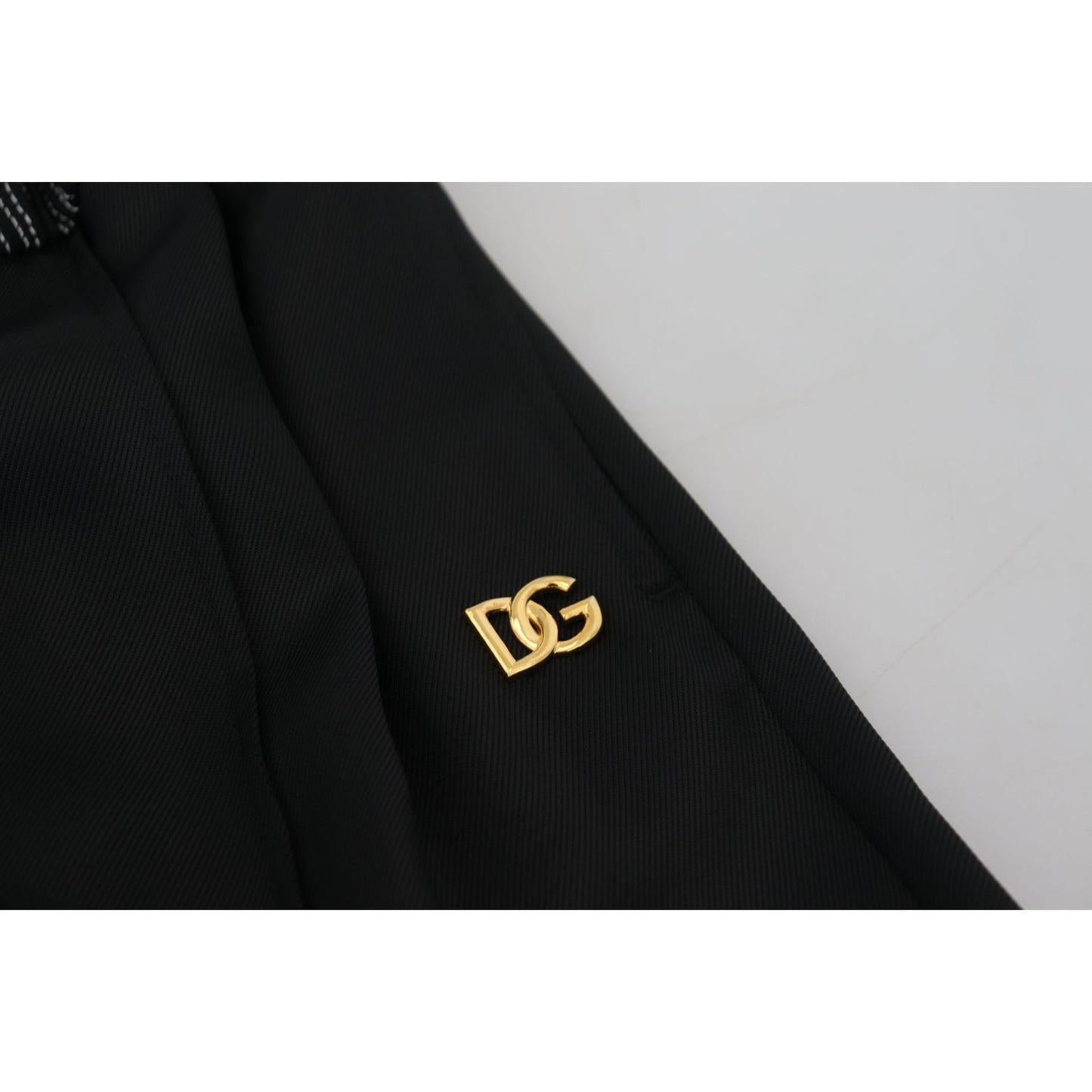 Dolce & Gabbana Elegant Black Cotton Pants Dolce & Gabbana Gray