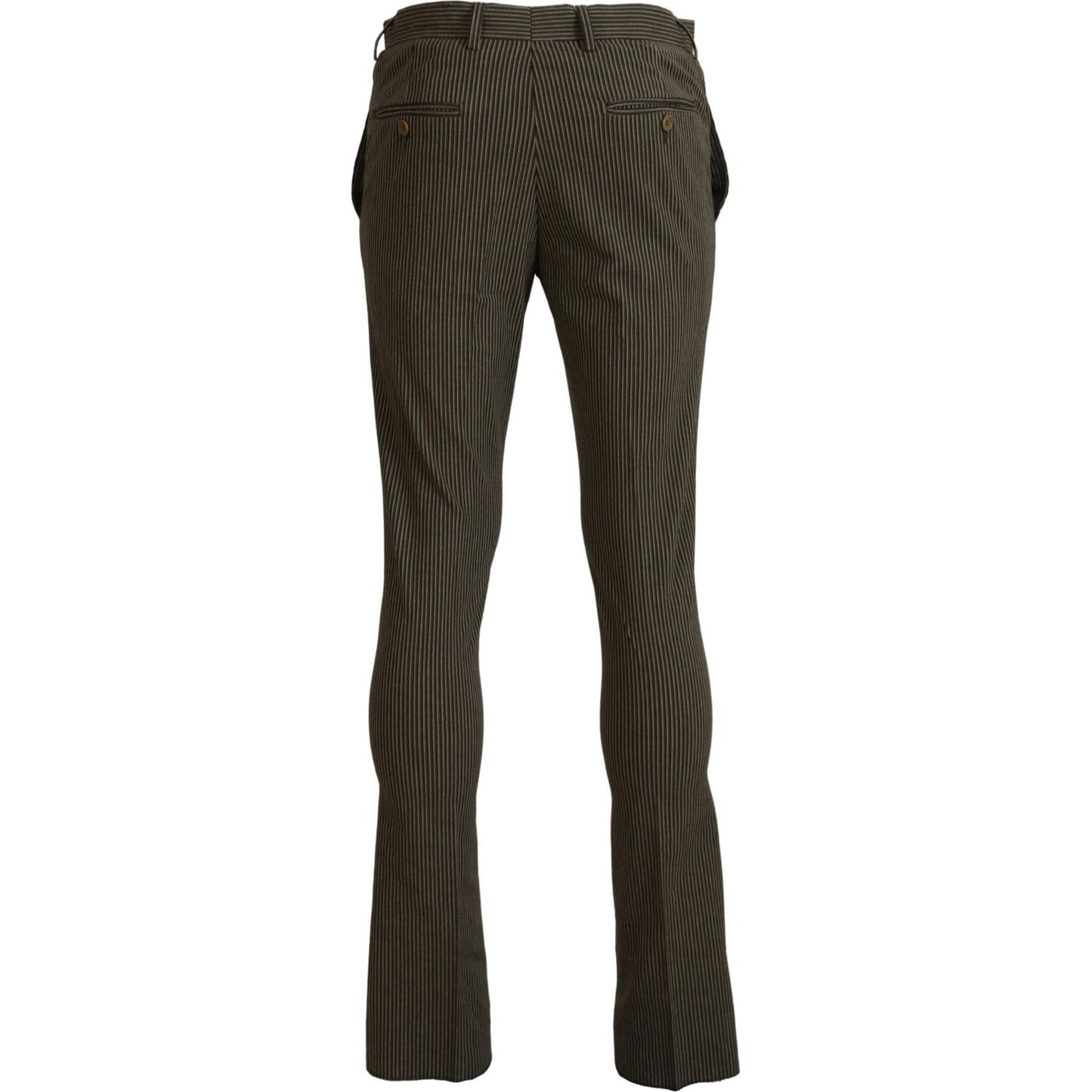 BENCIVENGA Elegant Multicolor Pure Cotton Trousers BENCIVENGA Dark Slate Gray
