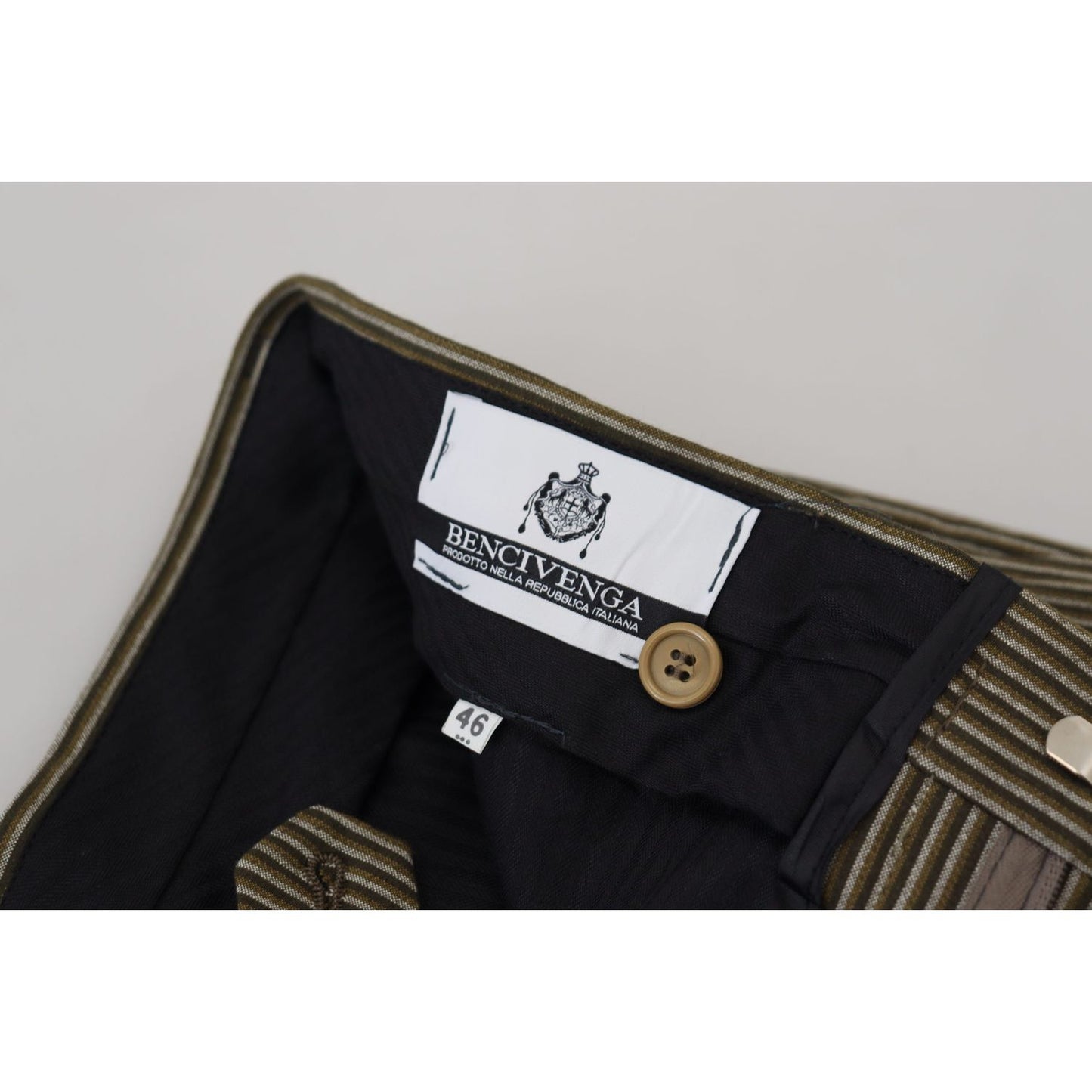 BENCIVENGA Elegant Multicolor Pure Cotton Trousers BENCIVENGA Black