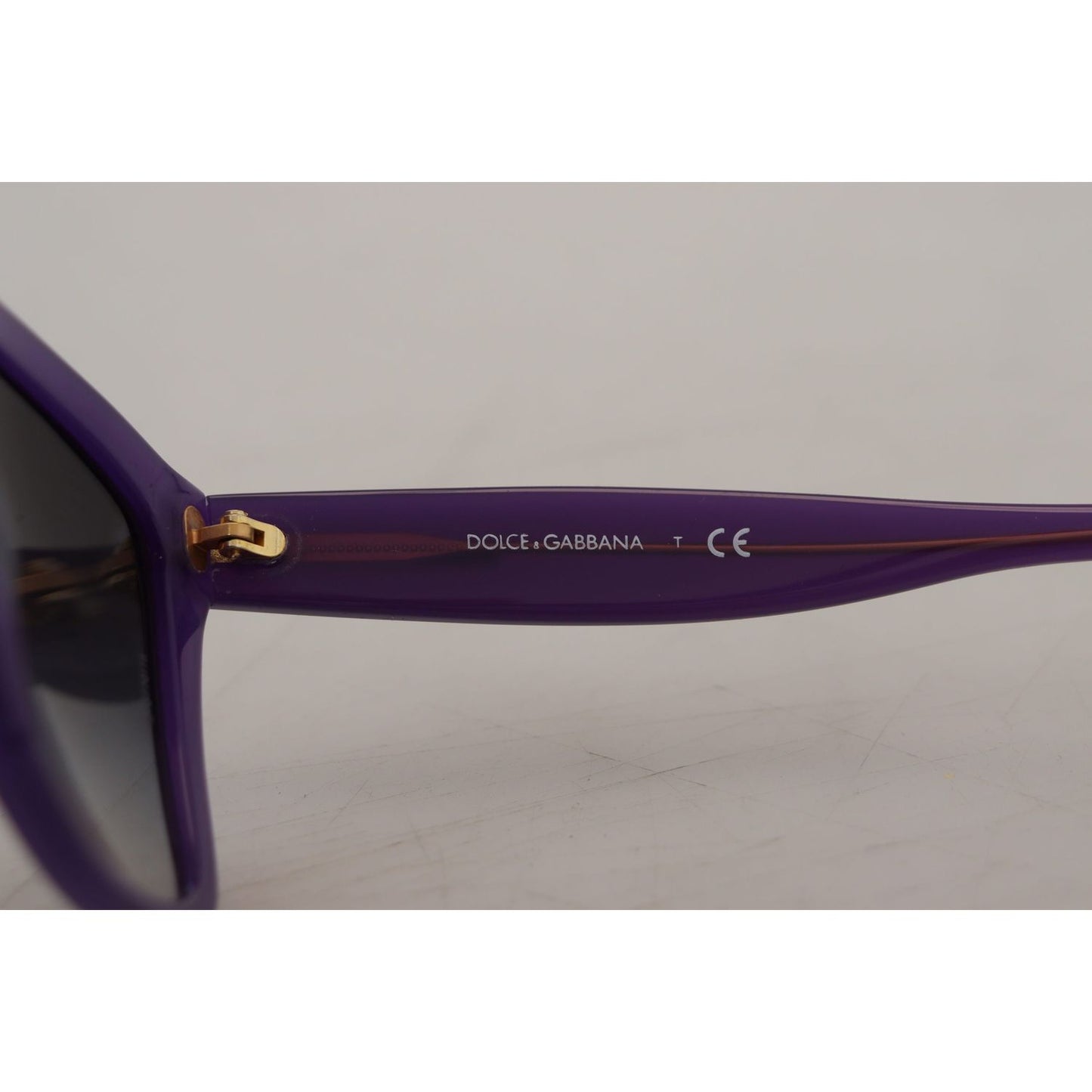 Dolce & Gabbana Elegant Purple Gradient Lens Sunglasses Dolce & Gabbana Dark Gray