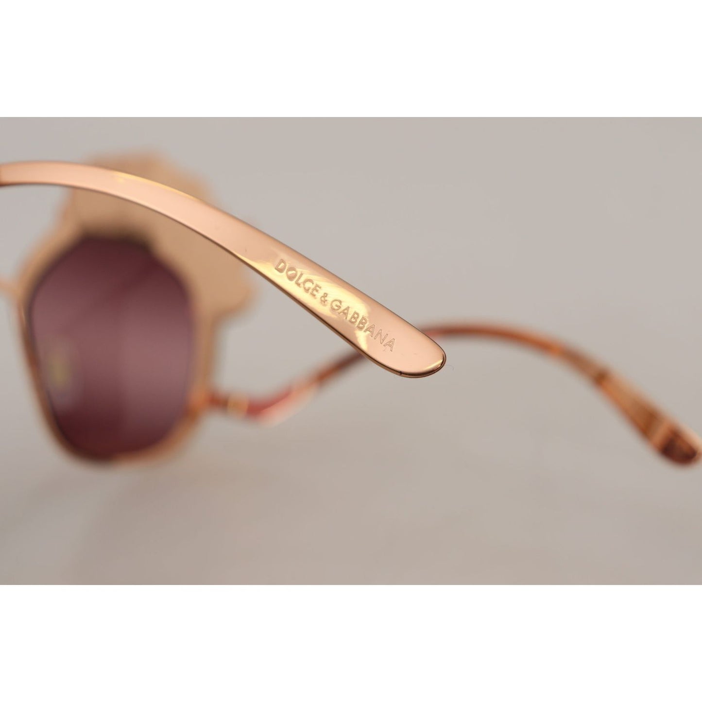 Dolce & Gabbana Chic Rose Sequin Embroidered Sunglasses Dolce & Gabbana Dark Gray