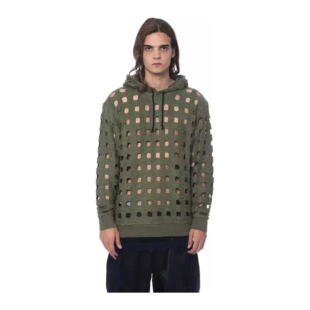 Nicolo Tonetto Army Cotton Men Sweater Nicolo Tonetto Dark Slate Gray