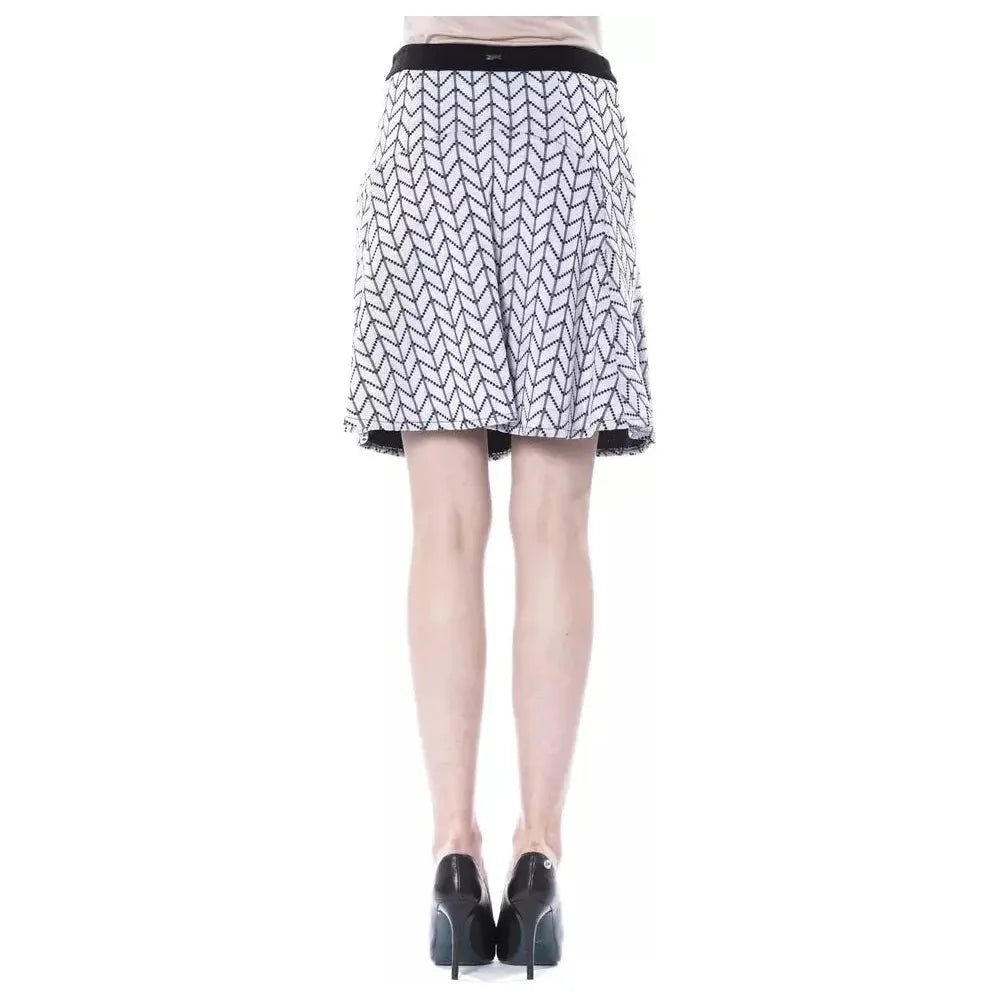 BYBLOS Black Acrylic Women Skirt WOMAN SKIRTS BYBLOS Light Gray