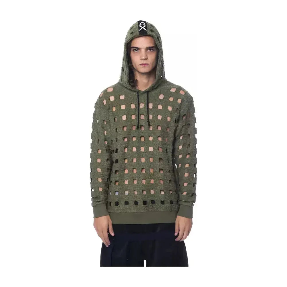 Nicolo Tonetto Army Cotton Men Sweater Nicolo Tonetto Dark Slate Gray