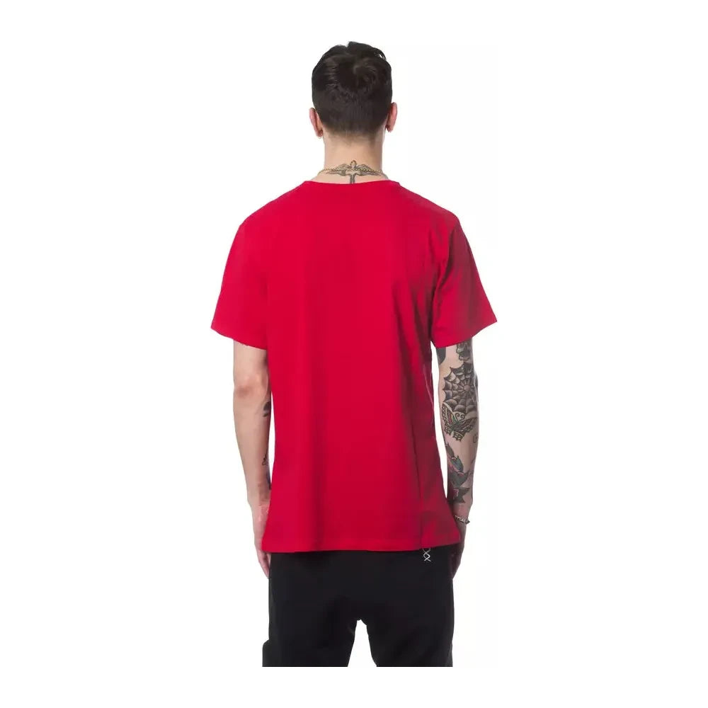 Nicolo Tonetto Red Cotton Men T-Shirt Nicolo Tonetto Black