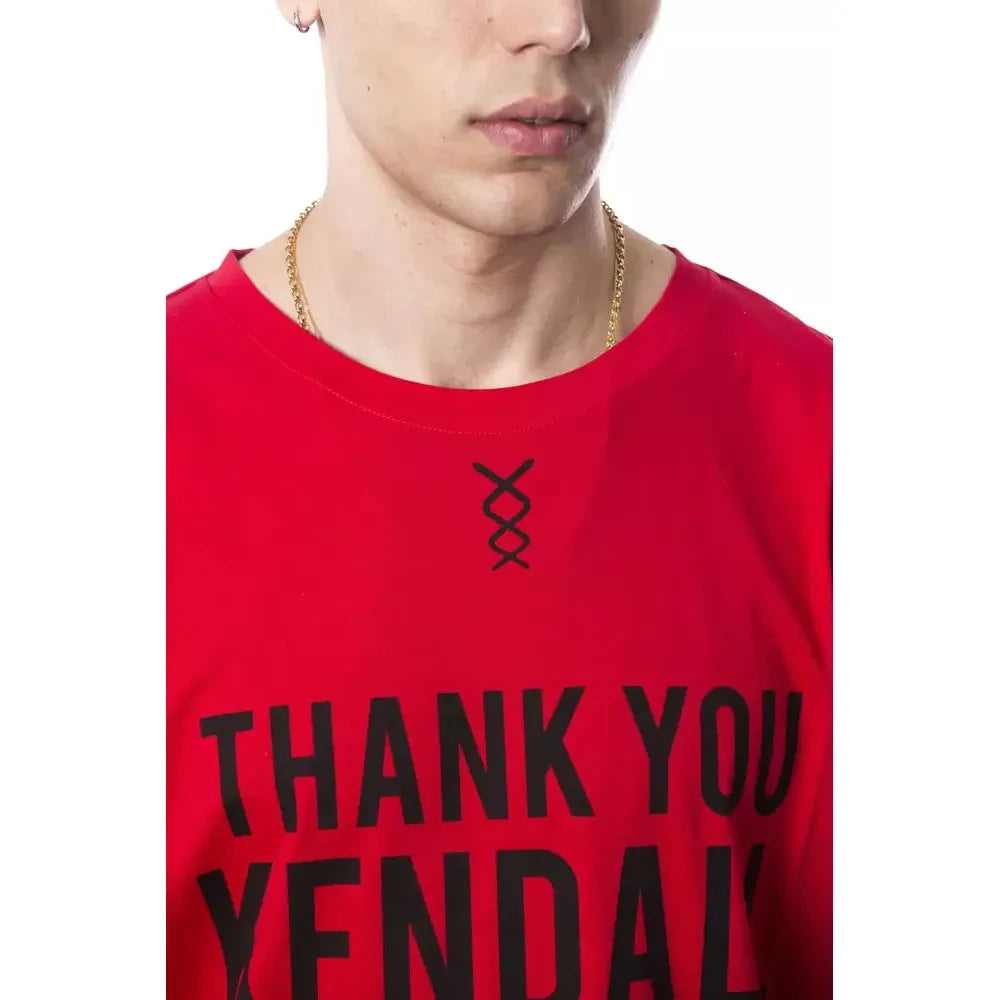Nicolo Tonetto Red Cotton Men T-Shirt Nicolo Tonetto Tan