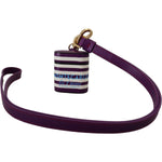 Dolce & Gabbana Purple Leather Strap Gold Metal Logo Airpods Case SMY101030