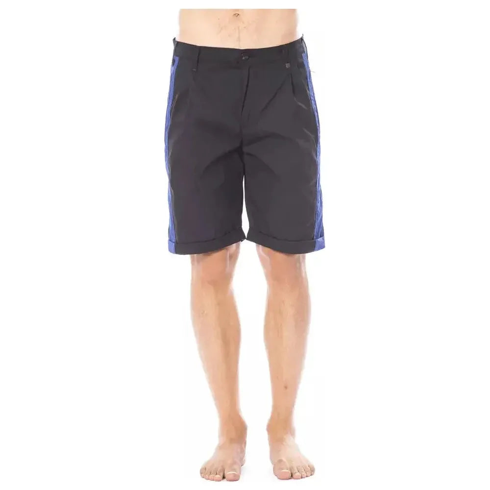 Verri Black Cotton Men's Casual Short Verri Dark Slate Gray