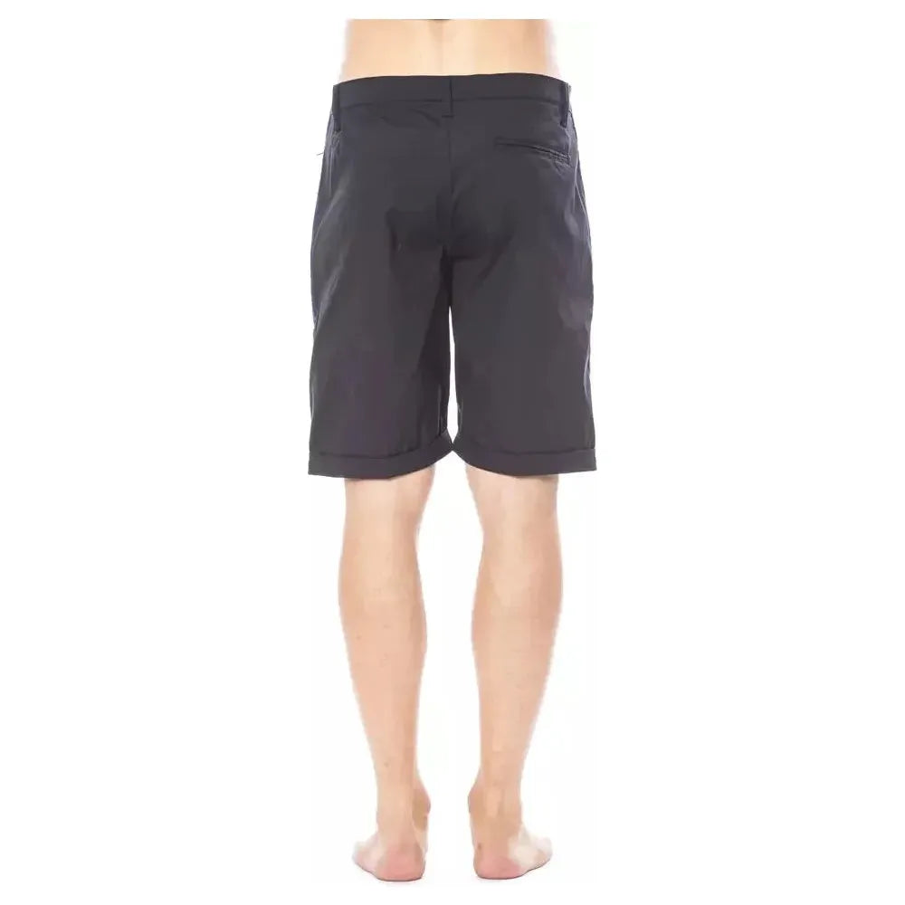 Verri Black Cotton Men's Casual Short Verri Dark Slate Gray