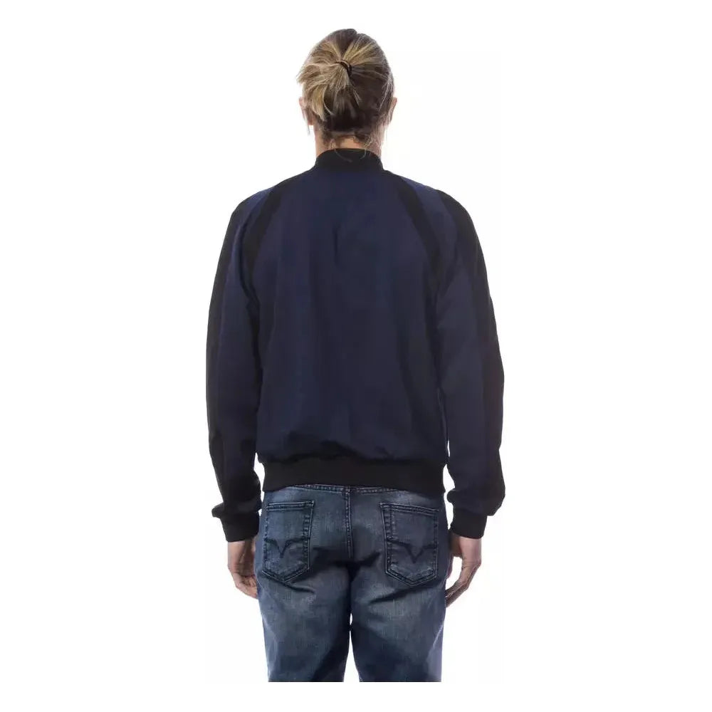 Verri Blue Viscose Men Sweater Verri Dark Slate Gray