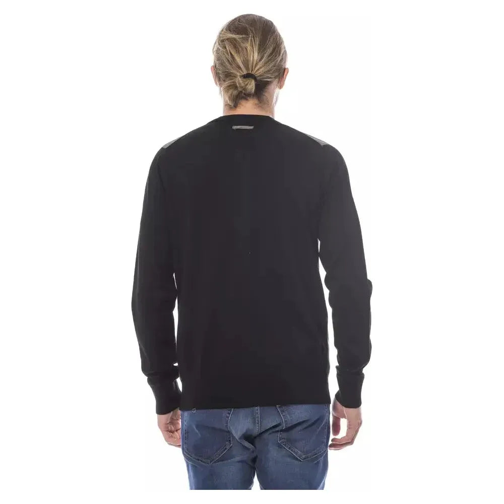Verri Multicolor Wool Men Cardigan Verri Dark Slate Gray