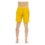 Bikkembergs Yellow Polyester Men Swim Short Bikkembergs Orange