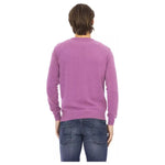 Baldinini Trend Purple Wool Men Sweater BA-22419-L