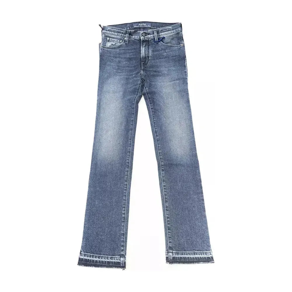 Jacob Cohen Blue Cotton Women Jeans Jacob Cohen Slate Gray