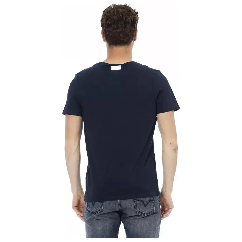 Bikkembergs Army Cotton Men T-Shirt Bikkembergs Dark Slate Gray