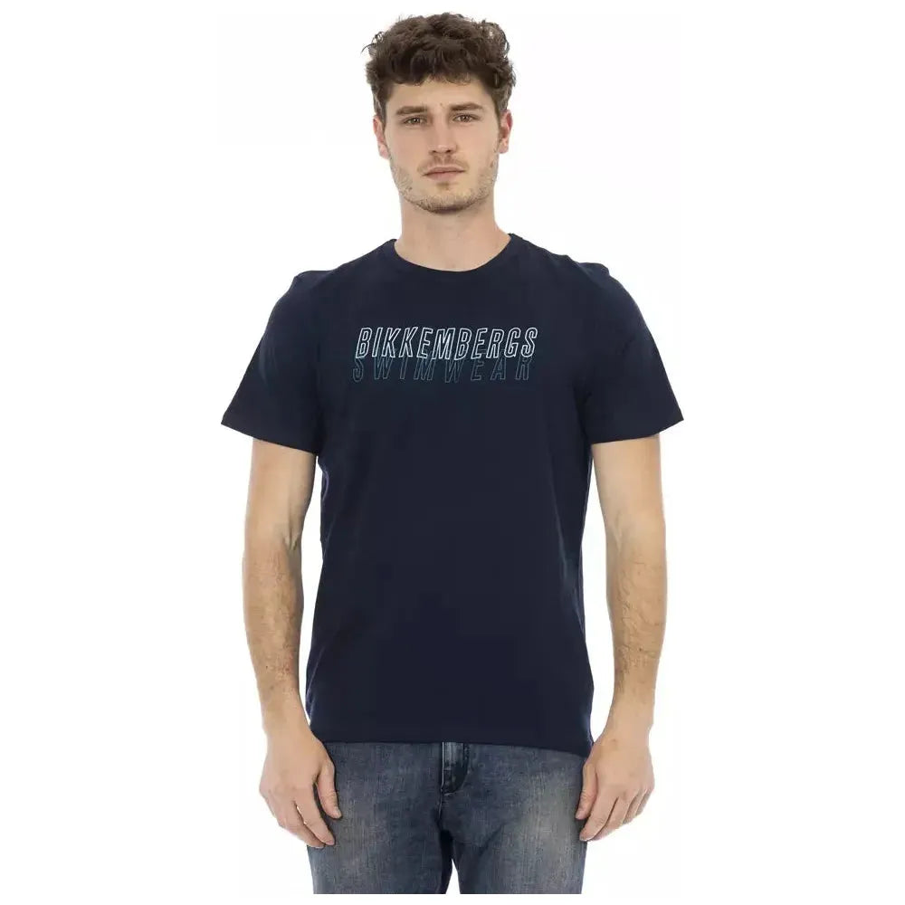 Bikkembergs Army Cotton Men T-Shirt Bikkembergs Tan