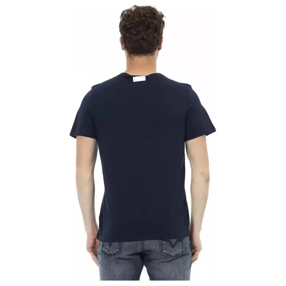 Bikkembergs Army Cotton Men T-Shirt Bikkembergs Dark Slate Gray