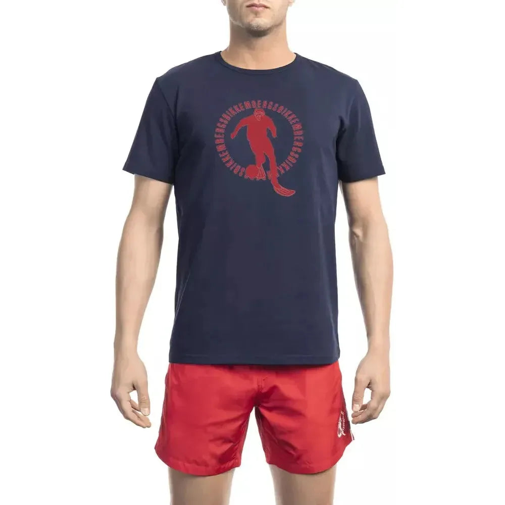 Bikkembergs Army Cotton Men T-Shirt Bikkembergs Rosy Brown