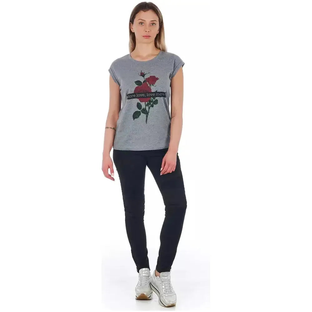 Frankie Morello Black Cotton Women Jeans Jeans & Pants Frankie Morello Gray