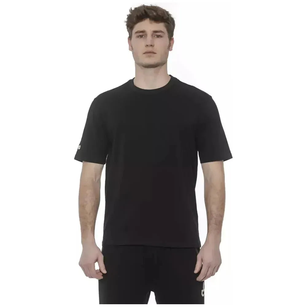 Tond Black Cotton Men's T-Shirt Tond Dark Slate Gray