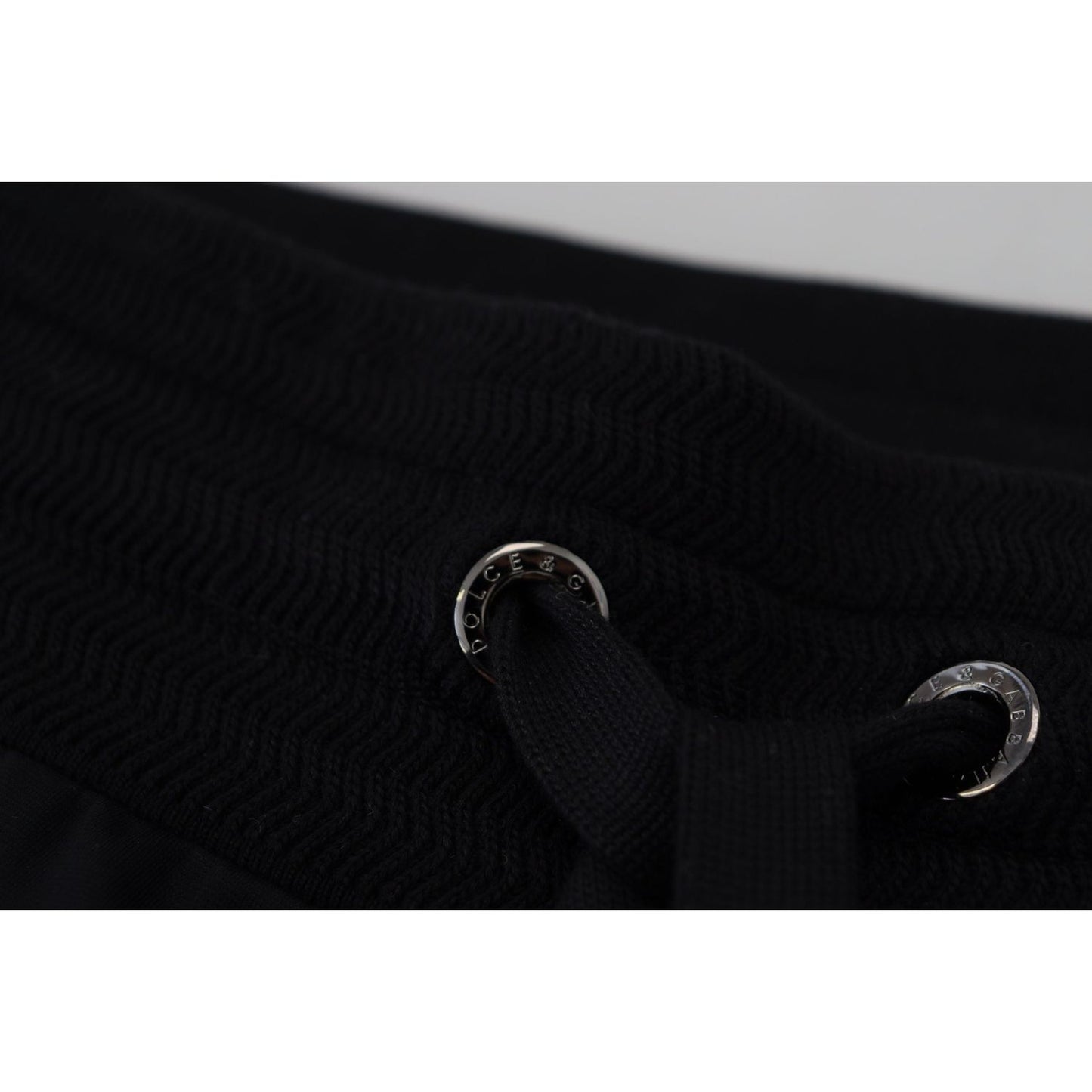 Dolce & Gabbana Chic Black Cotton Designer Trousers Dolce & Gabbana Black