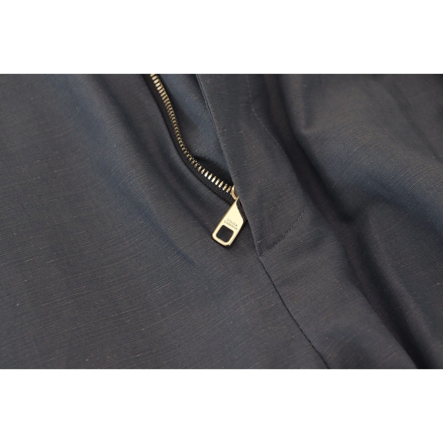 Dolce & Gabbana Elegant Blue Linen-Cotton Blend Trousers Dolce & Gabbana Dark Slate Gray