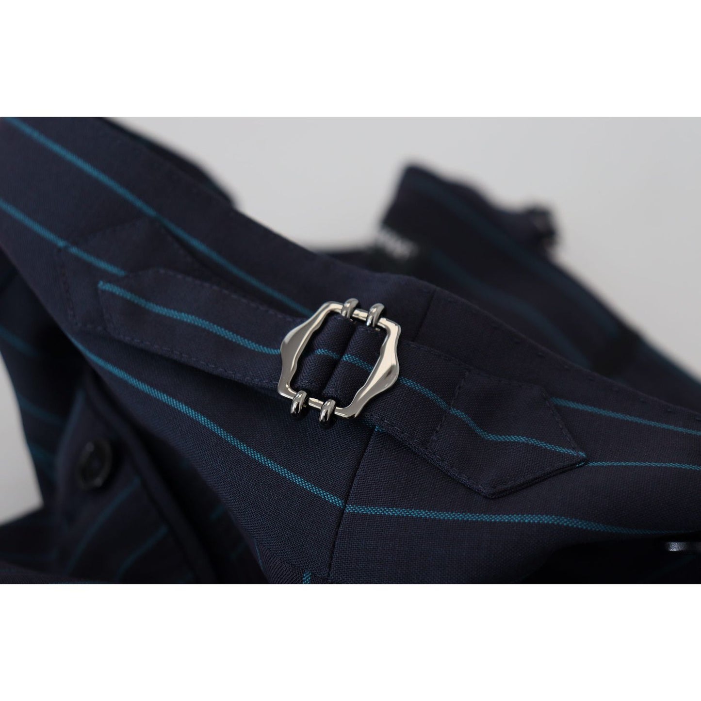 Dolce & Gabbana Elegant Stripe Virgin Wool Trousers Dolce & Gabbana Gray