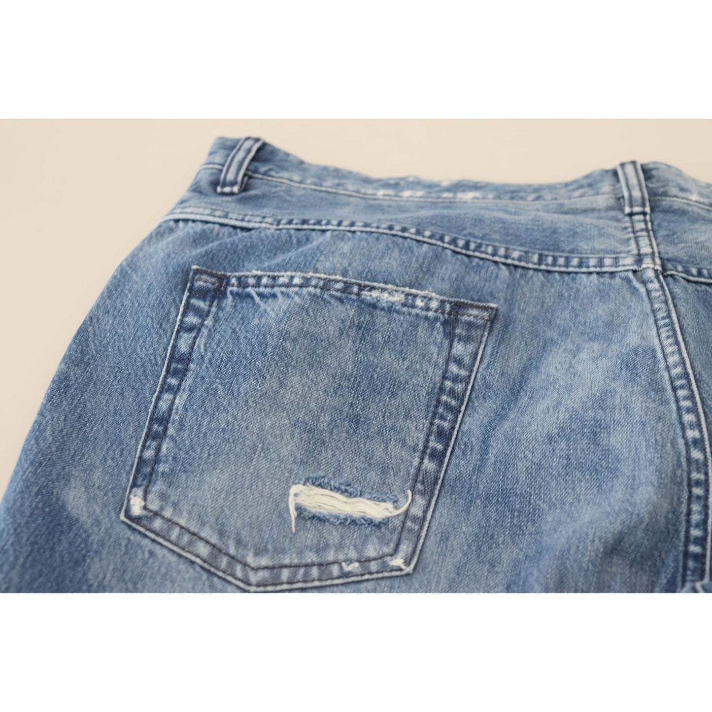 Dolce & Gabbana Elite Italian Denim Pants Dolce & Gabbana Light Slate Gray