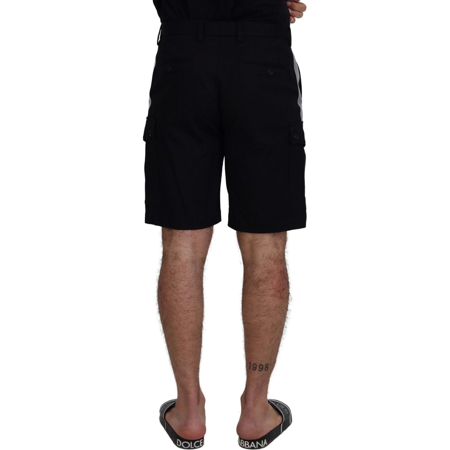 Dolce & Gabbana Elegant MainLine Black Shorts Dolce & Gabbana Rosy Brown