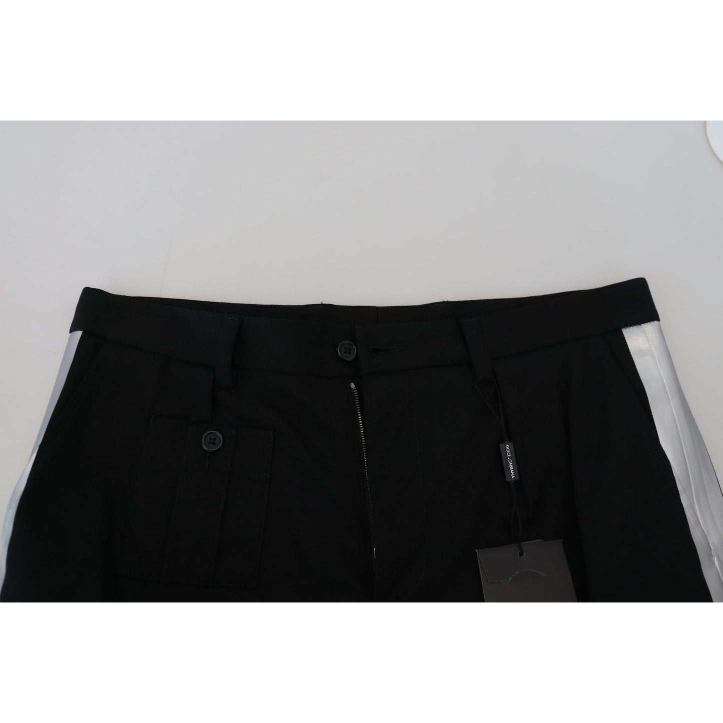 Dolce & Gabbana Elegant MainLine Black Shorts Dolce & Gabbana Gray