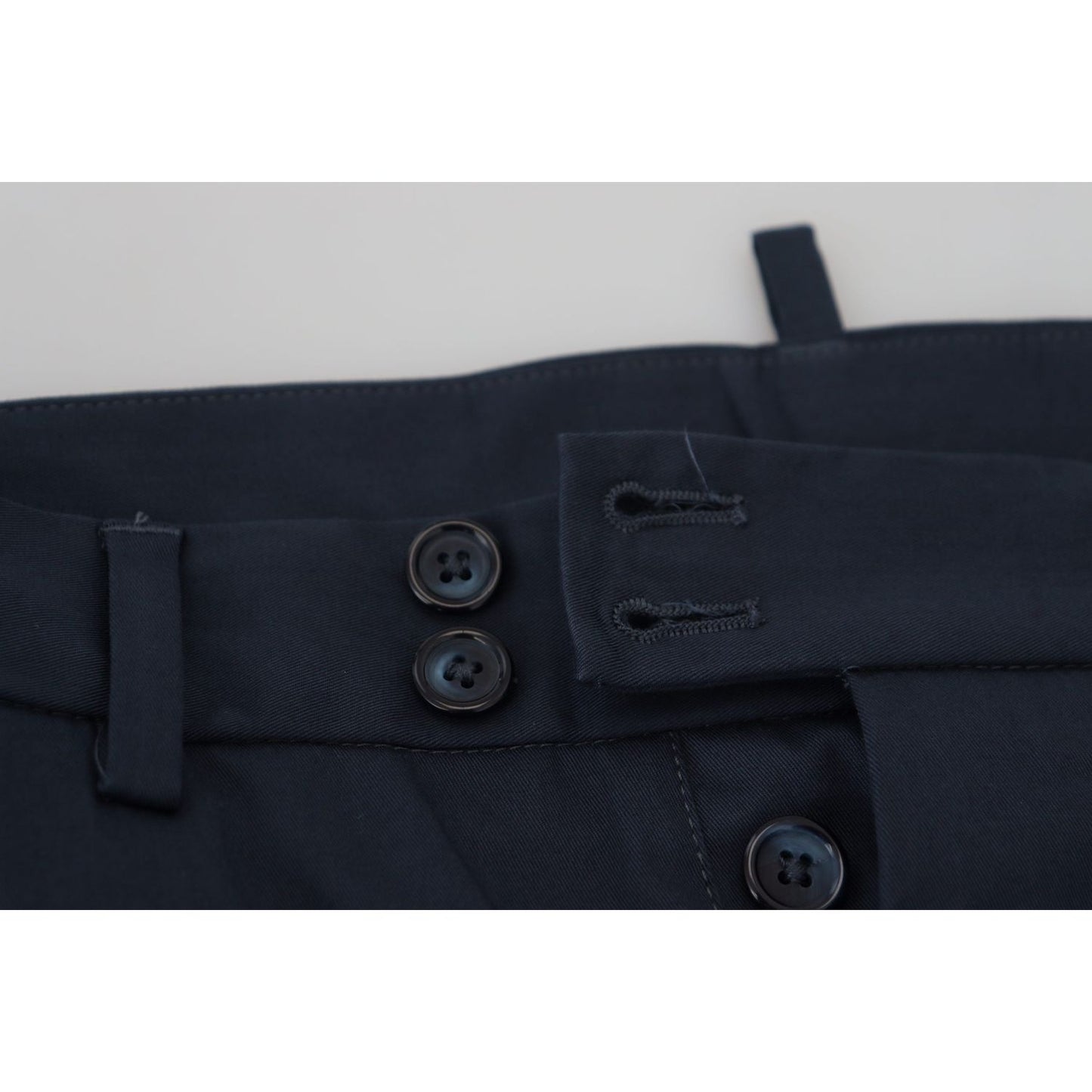 Dolce & Gabbana Elegant Blue Cotton Blend Shorts Dolce & Gabbana Gray