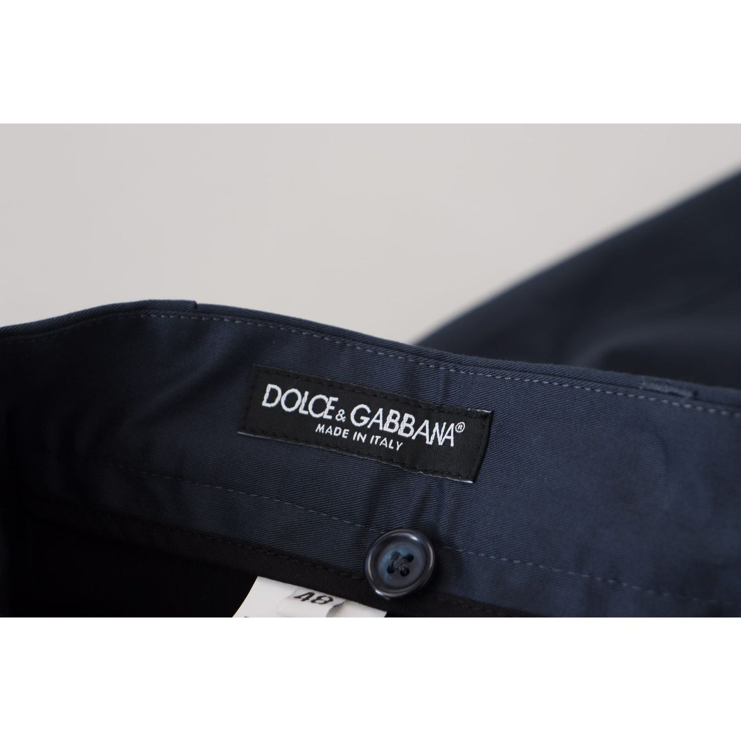 Dolce & Gabbana Elegant Blue Cotton Blend Shorts Dolce & Gabbana Black