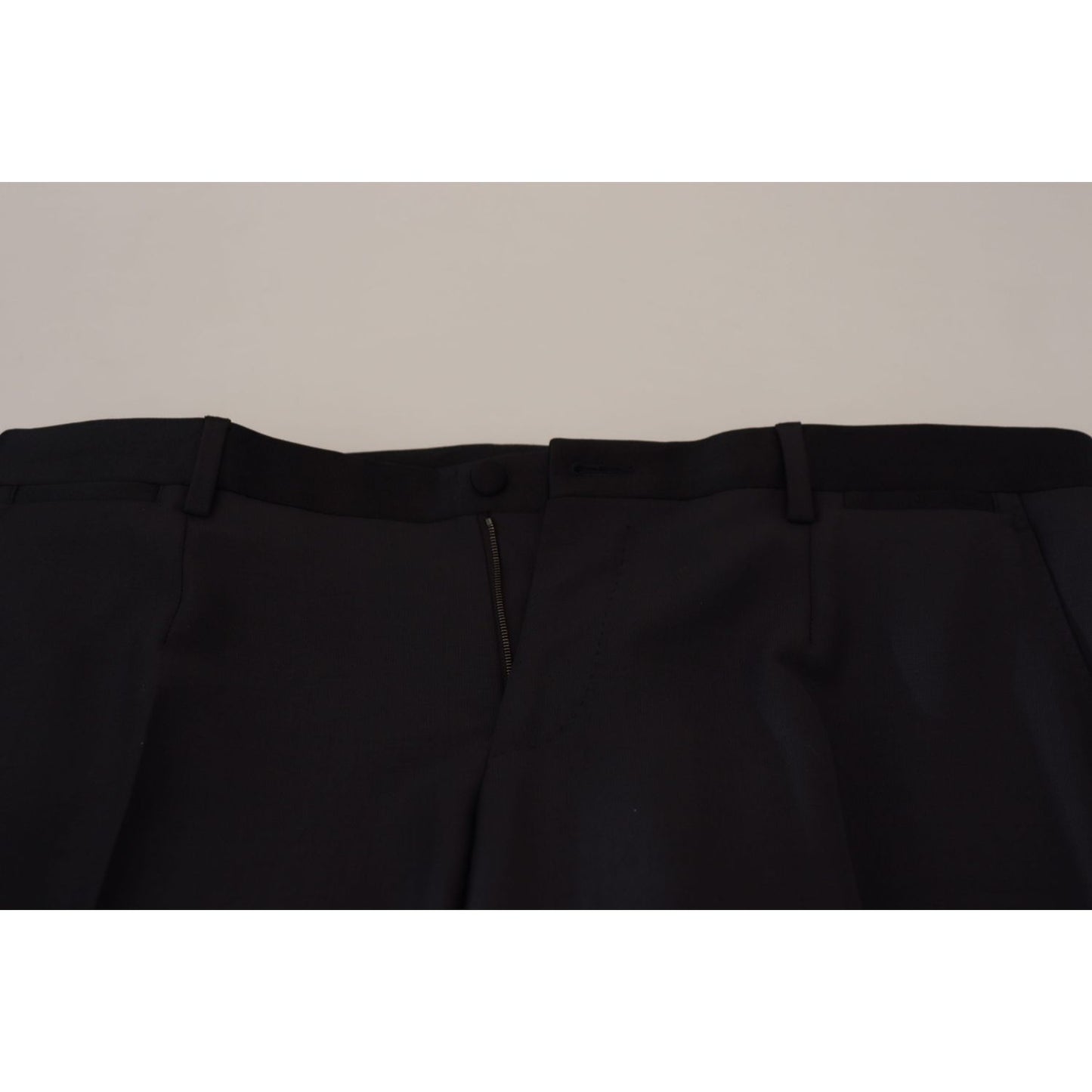 Dolce & Gabbana Elegant Black Wool Blend Trousers Dolce & Gabbana Black