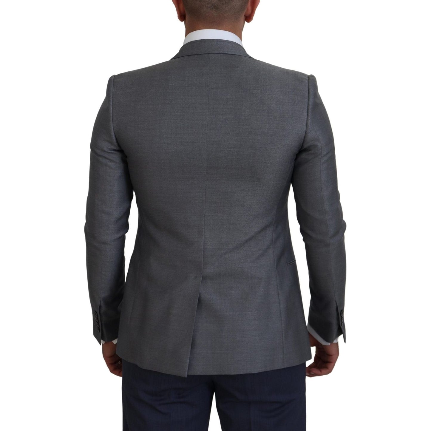 Dolce & Gabbana Elegant Light Gray Sicilia Blazer Jacket Dolce & Gabbana Dark Slate Gray