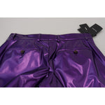 Dolce & Gabbana Purple Shining Men Casual Pants PAN74276 - 44