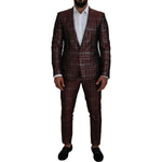 Dolce & Gabbana Bordeaux Fantasy Slim Fit Two-Piece Suit Dolce & Gabbana Black