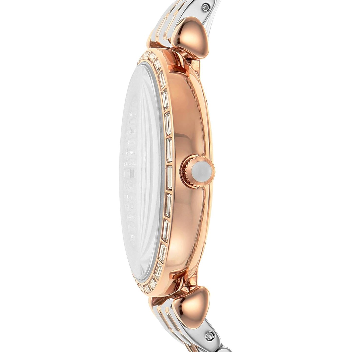 Emporio Armani Elegant Two-Tone Crystal Pave Watch Emporio Armani Light Gray