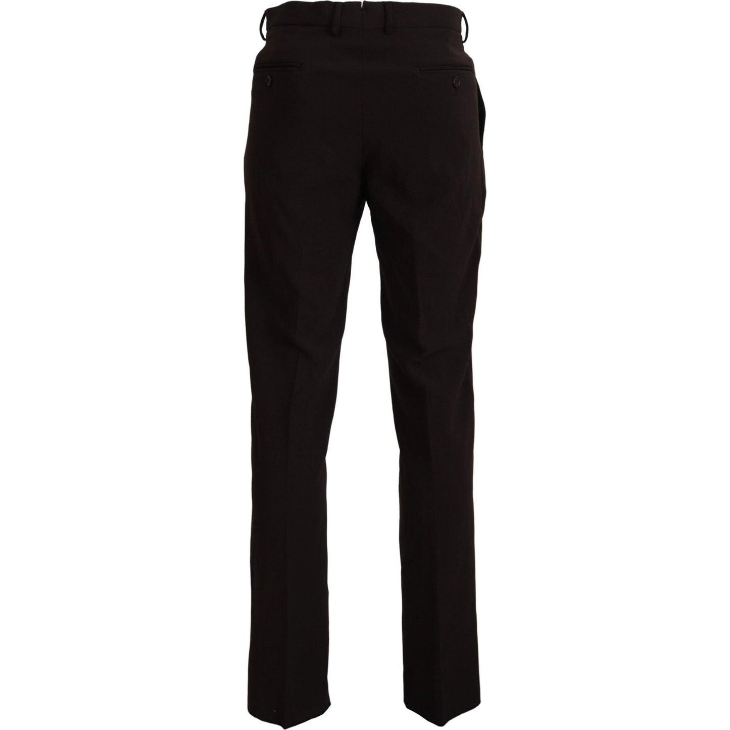 BENCIVENGA Elegant Italian Brown Pants for Men BENCIVENGA Black